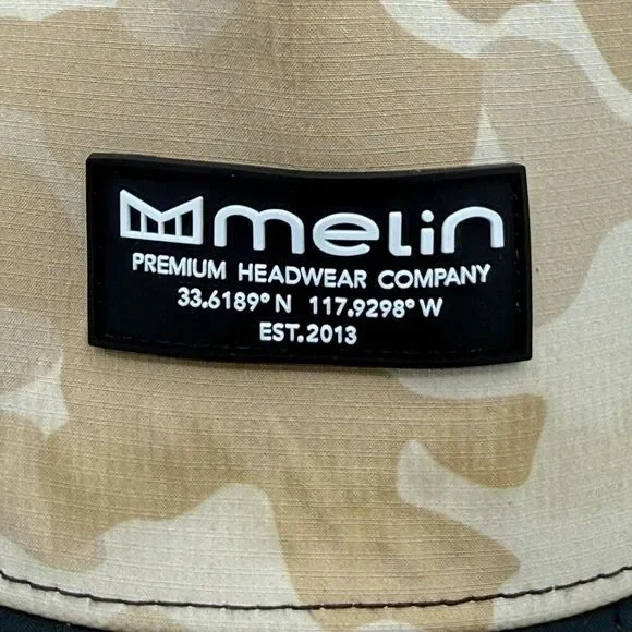 Melin Odysea Stacked Hydro Snapback Hat in a Sand/Brick Colorway 56-60cm - Picture 2 of 9